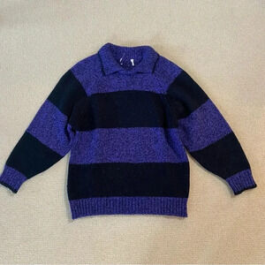 Vintage Purple and Black Sweater